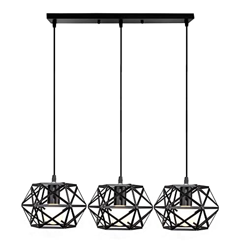 Lámpara colgante de techo para iluminar comedores oscuros con 3 luces