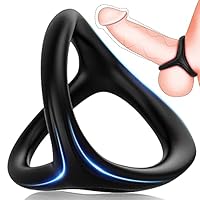 Dreieckiger Penisringe Sex Spielzeug für die Männer Extrem - Premium Silikon Penisring mit Hodenring Gürtel, Dehnbare Cockringe für Männer Zeitverzögerung Erotisches Sexspielzeug für Paare Extrem Sex
