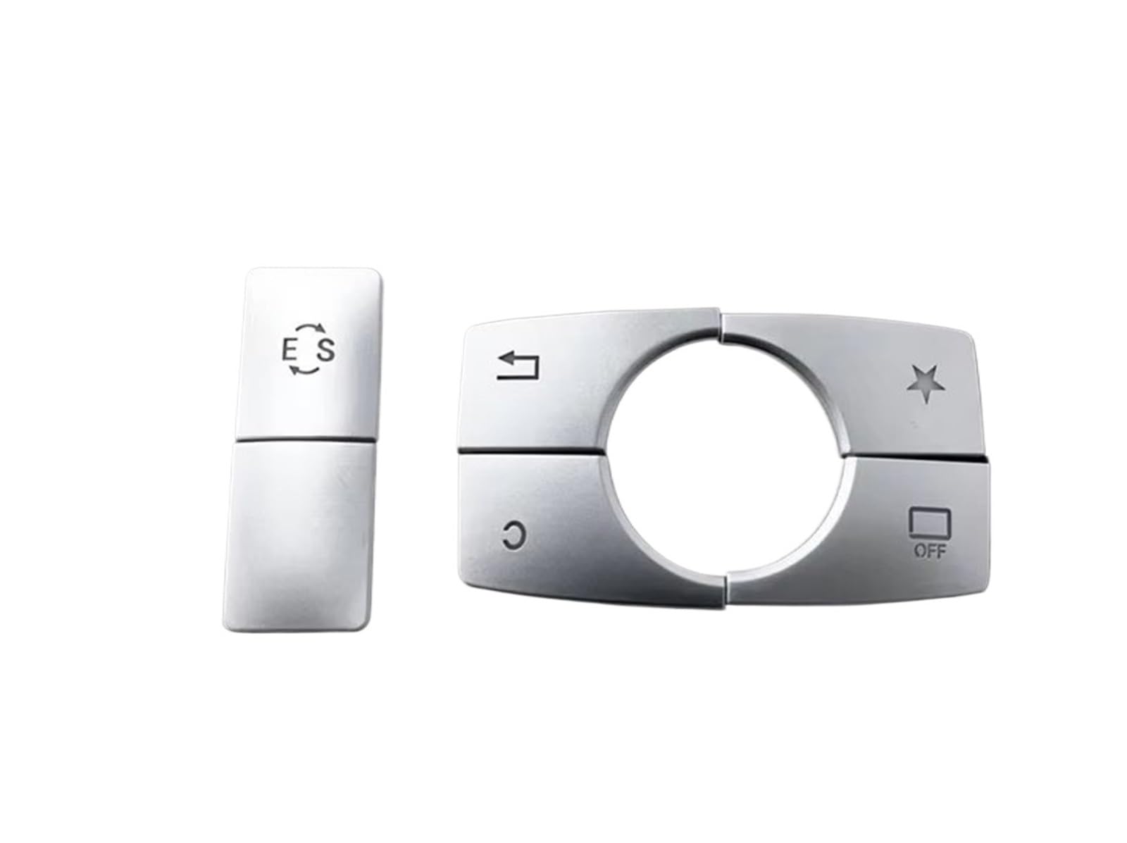 Autocollants boutons multimédia Mercedes Classe E200 E260 console centrale - 2