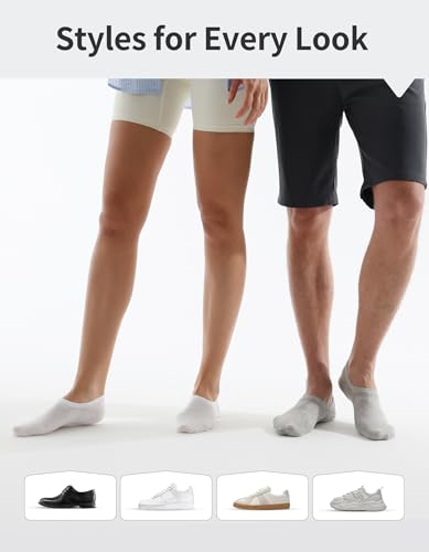 Image of Closemate Mens No Show Socks Low Cut Non Slip Casual Invisible Socks 6 Pairs