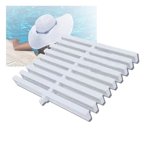 Griglia di drenaggio per lavandino e bagno, copertura in PVC per terrazze e sentieri (18 x 100 cm/1 pezzo), facile da installare, ideale per uso esterno