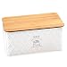 Cestino Ovale In Legno KESPER Grigio 29,5x23x9,5 Cm – Porta Frutta, Pane O Snack, Stile Moderno