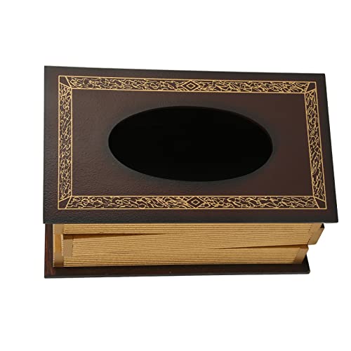 Almacenamiento de servilletas vintage de madera para salones de belleza y hogar 8