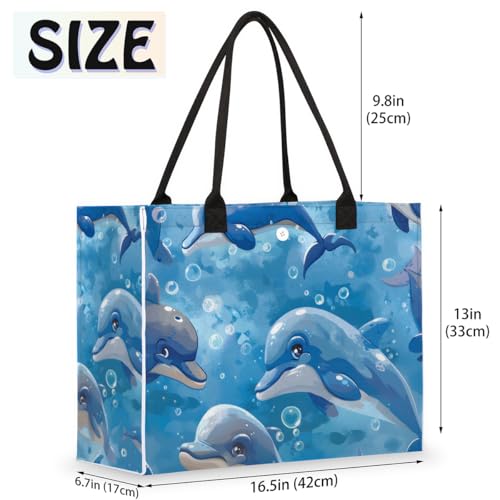 Tote Bag for Women,Travel Storage Shopping Basket with Inner Zipper Pocket Portable Reusable Handbag Gifts052