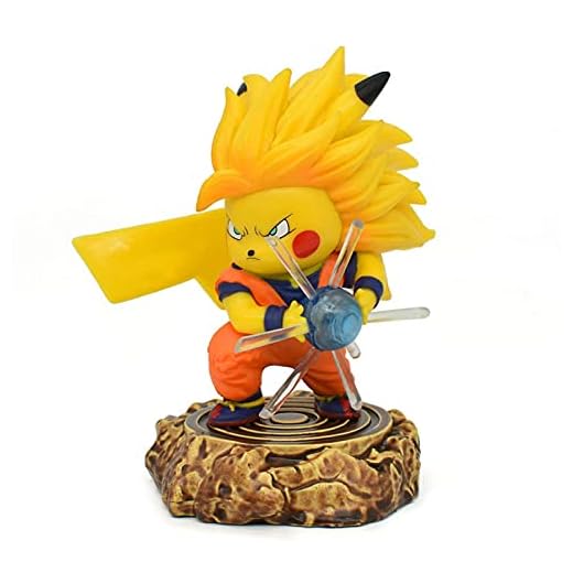 Anime Pokemon Pikachu Cos Son Goku PVC Collector's Edition actionfigurer