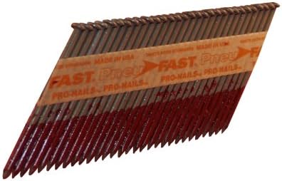 Pneu-Fast SP16DHG 3-1/2-by-0.131-Inch Tri-Coat Galvanized Clipped Head Nail for 30-33 Degree Nailers