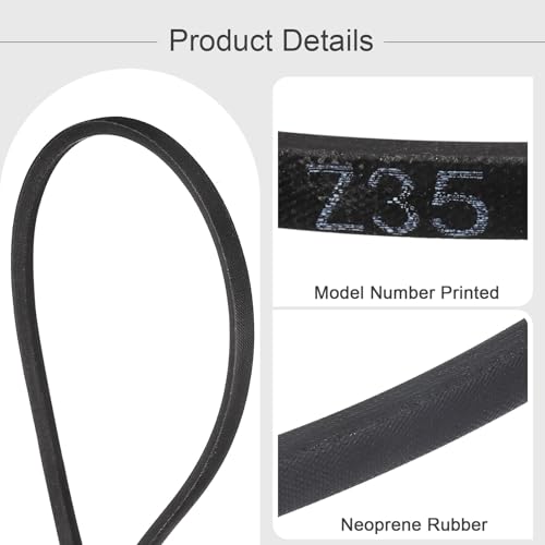 QUARKZMAN Z-35 Z-Typ Keilriemen 875mm/35 Innere Länge x 0,39 Breite x 0,24 Höhe Antriebsriemen, Z-Typ Geschlossener Gummi-Übertragungsriemen