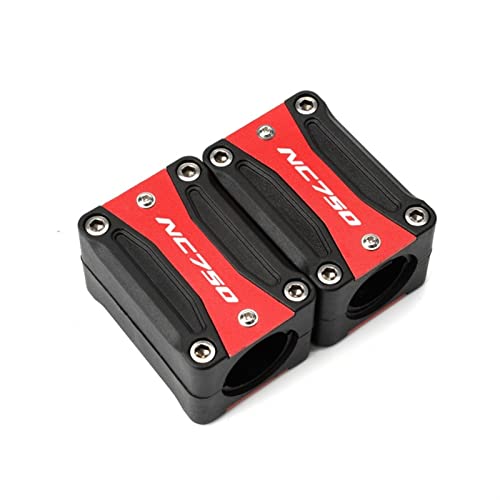 Bloc décoratif protection pare-chocs NC750X évite rayures moteur moto rouge
