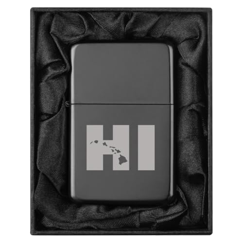 Encendedor en caja de regalo con forro de seda negra miniatura 1