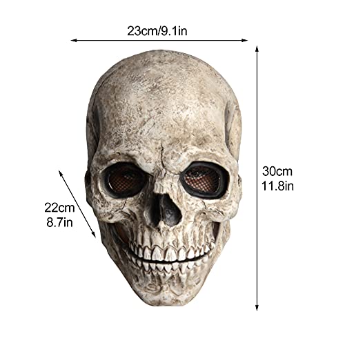 Venbin Halloween Scary Decorative Masks, Full-Face Horror Skull Spoof Mask Terror Ghost Devil Mask Dance Party Costume Cosplay Prop #TOP5