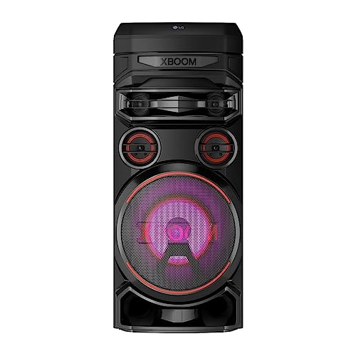 Image of LG XBOOM RNC7 Party Speaker, Multi Color Lighting, Karaoke Feature, 1 Guitar Input, Wireless Party Link, USB, Bluetooth Connection, XBOOM App