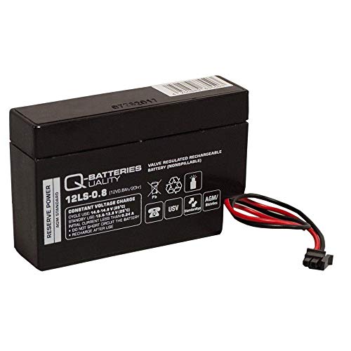 Q-Batteries 12LS-0.8 12V 0,8Ah AGM Blei-Vlies Akku für Heim &...