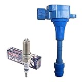 Set of 1 Denso Platinum TT Spark Plug PKH16TT + 1 AD Auto Parts Ignition Coil For Infiniti & Nissan
