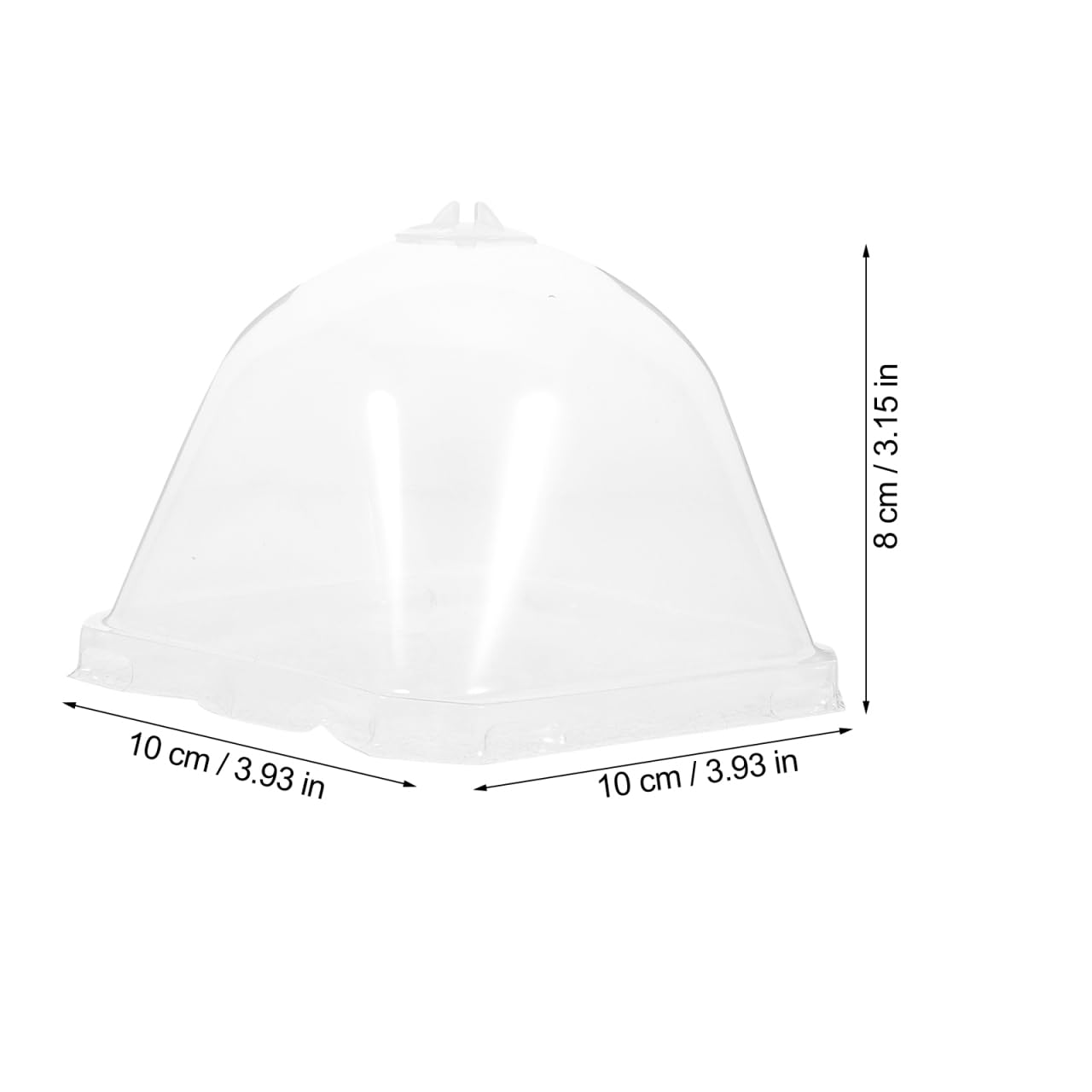 Hemoton 10 Pack Plastic Plant Humidity Dome, 3.93