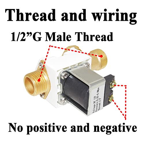 High Flow G3/4 DC12V Water Solenoid Valve – Normally Closed, For DIY Plumbing & Irrigation
