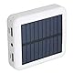 20000mAh Solar Phone Power Bank, Tragbare wasserdichte Solar Power Bank mit Ladekabel für den Außenbereich, 2X USB und USB C, Micro USB Port (Weiss)
