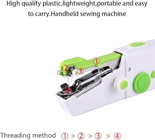 Naaimachine Hand Draagbare Mini Elektrische Rechte Steek Huishoudelijke Handwerkset voor Snelle Reparaties DIY Kleding Tool - Image 4