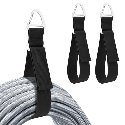 2 Packs Easy Released Adjustable Extension Cord Organizer Holder, Hose Rope Storage Straps Wrap...
