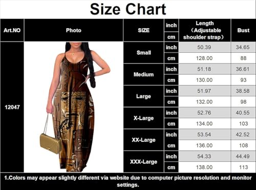 Image of Summer Dresses for Women Spaghetti Strap Beach Floor Length Maxi Sundresses | Floral Print,Casual,with Pockets