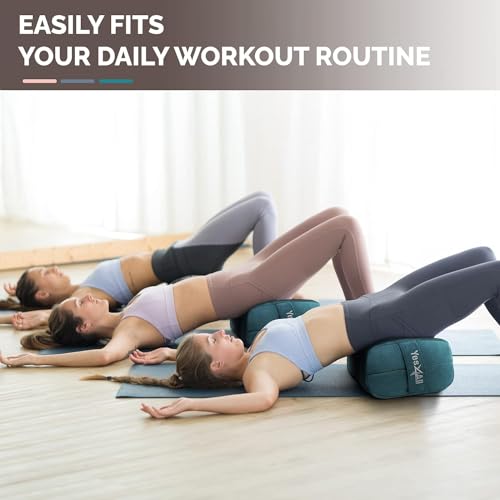 Image of Yes4All Triple-Layer Sponge Yoga Bolster Pillow for Restorative Yoga & Meditation - Versatile Yoga Support Pillow, Balance & Poses Modification