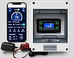 DIN500-N Waterproof WiFi Pool Heater Controller, Remote Smart Spa Hot Tub Thermostat Timer, 20A 120/220VAC, 1/4 NPT Sensor