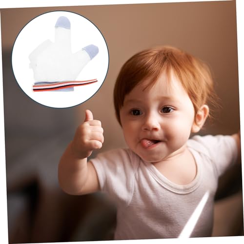 1pair Nylon Half-Finger Teething Gloves for Newborns Quick-Dry Boys and Girls Gloves Mesh for Easy Cleaning Small2