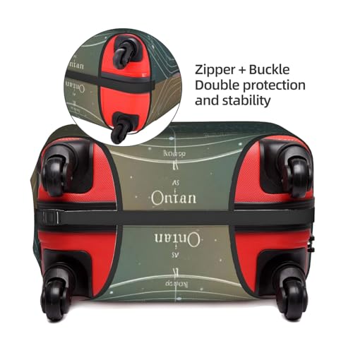 Stylish Suitcases Protector Cover,Elastic Luggage Cover with Star Constellation Map Print Fit 18-32 In3