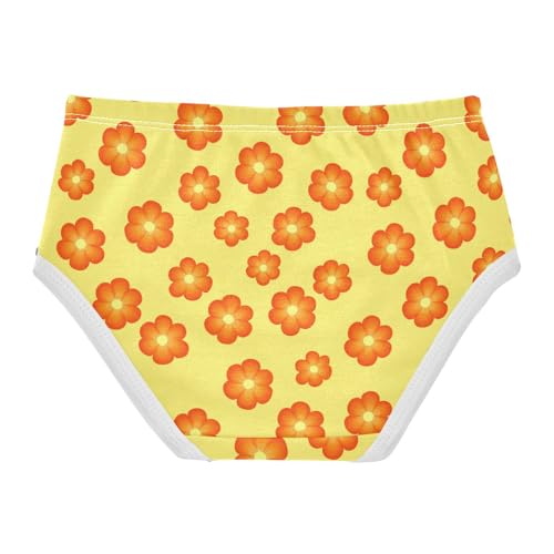 Flowers Floral Yellow Toddler Girls's Underwear 2T 23028942