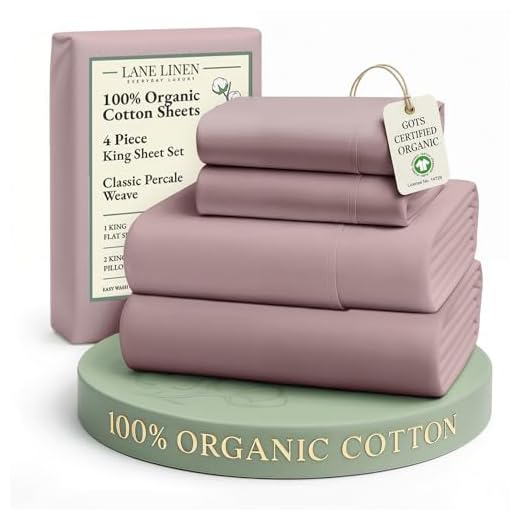 100% Organic Cotton King Bed Sheets