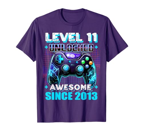 11th Birthday Gamer 11 Year Old Funny Bday Boy Eleven Son T-Shirt