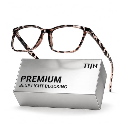 Image of TIJN Sleep Glasses for 99.9% TR90 Blue Green Light Blocking Dual AR Coatings Red Lens for Computer Gaming Reduce Eyestrain