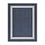 Bordered - Blue / White