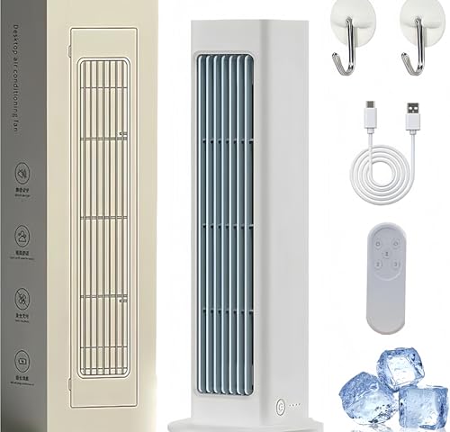 2026 New Upgrade Rechargeable portable Fan Dual Use Vertical or Hanging Fan with Hook No Drilling Battery powered Small Fan for Bedroom Office Travel Camping