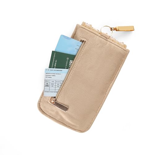 Image of J I ACCESSORIES Velvet Saree Clutch Mobile Pouch Waist Clip Ladies Purse Gift For Women