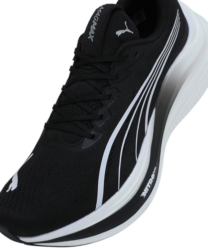 Image of Puma Men, MagMax Nitro, Black-White-Cool Dark Gray, Running Shoe, 9.5UK, (31008801)