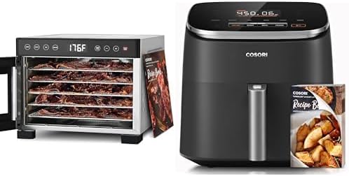 COSORI 5 Trays Premium Stainless Steel Dehydrator & COSORI DC601 Air Fryer