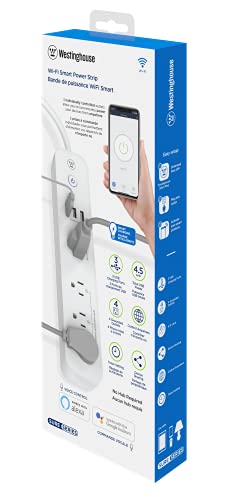 Westinghouse 94012 WH-320 Wi-Fi Smart Power Strip, Compatible con Alexa, Google Home y IFTTT, Sin Hub Requerido, Blanco miniatura 4