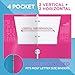 Better Office Products 4 Pocket Glossy Laminated Paper Folders (6 Pack), 3 Hole Punch Portfolios, Assorted Colors,(Brights)