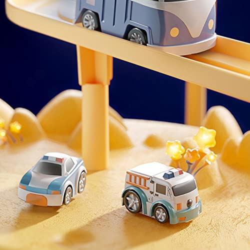 Image of Kidology Car Race Tracks Toy for Boys Girls | Car Adventure Toy for 2+ Year Old Boys & Girls | Playset City Rescue Toddlers Toy | Pre Educational Learning Toy Puzzle Car (Adventure Toy - 2 Cars)