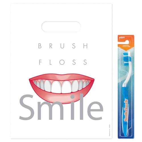 Practicon 1109631 Brush Floss C Patientenpflegetaschen, 22,9 x 30,5 cm, 100 Stück