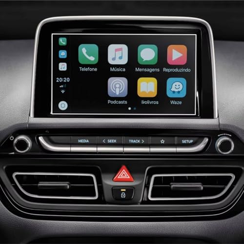 Protection écran tactile Hyundai HB20 verre 8 pouces voyage confort sans reflets GPS voiture