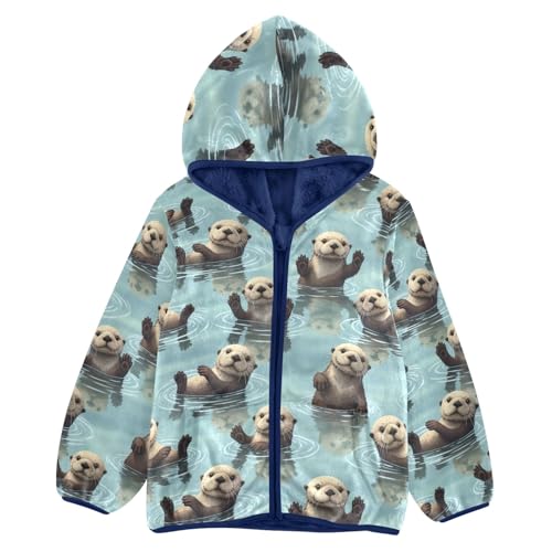 Cute Otter Toddler Boys Winter Coat Comfy Winter Jackets for Toddler Boys 3T