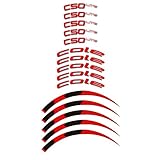  Adesivi compatibili con cerchi bici Cole Titan C50 Lite da strada 50mm