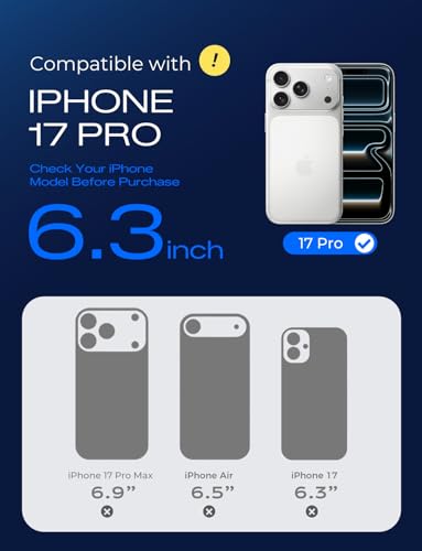 Image of MAGIC JOHN for iPhone 17 Pro Case with Stand, Fit for MagSafe Black