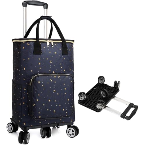 TAYOA �V���b�s���O�J�[�g �ۗ�@�\�t�� �g�[�g�o�b�O�^ ���������L�����[ �L���X�^�[�t�� �ۗ�o�b�N �ۉ� �������J�[�g 5�� ������ �܂��ݎ� �y�� ���O���\ 2WAY �y�� �n���h����������3�i�K (B,50L)