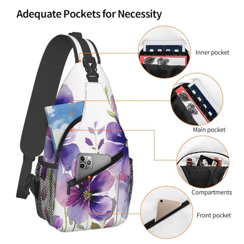 Bolso cruzado pequeño para senderismo negro miniatura 4