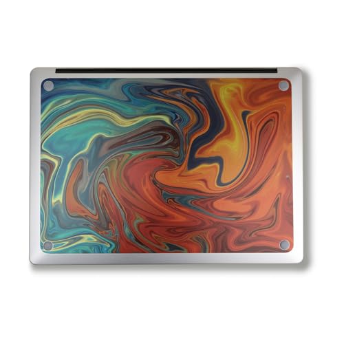 Image of Laptop Skin Compatible with Surface Laptop 7 15 inch (2024) - Lava Water - Premium 3M Vinyl Protective Wrap Decal Cover - Easy to Apply | Crafted in The USA by MightySkins