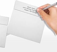 Vista 235 de LUXPaper Sobres de invitación cuadrados Despegar y prensar 8 x 8 pulgadas Natural Texto de 70 libras 50