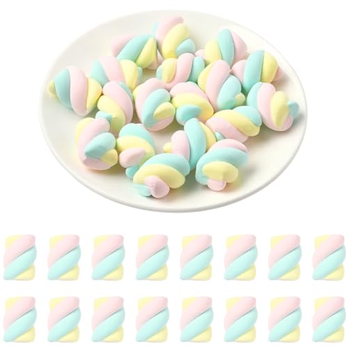 SUNNYCLUE 18 Stück Marshmallow Anhänger,Künstliche Kunstdessert Dekor Bunte Marshmallows Aus Kunstharz 3D Süße Mini Süßigkeitenfiguren Modus Für Zuhause Büro Schreibtisch Feiertagsparty SUNNYCLUE 18 Stück Marshmallow Anhänger,Künstliche Kunstdessert Dekor Bunte Marshmallows Aus Kunstharz 3D Süße Mini Süßigkeitenfiguren Modus Für Zuhause Büro Schreibtisch Feiertagsparty