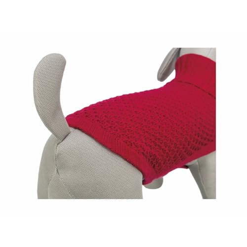 Pull pour chien Trixie rouge S en maille extensible confortable - 4